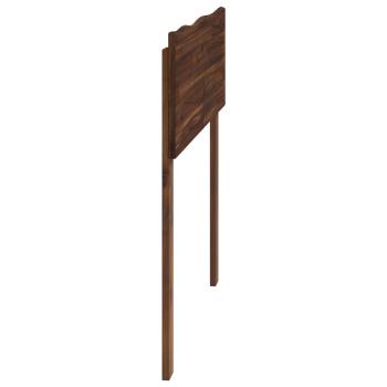 Kopfteil mit Live Edge ROSTOCK Dunkelbraun 80 cm