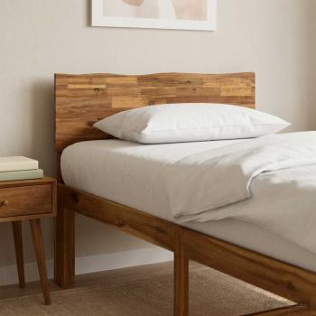 ARDEBO.de - Kopfteil mit Live Edge ROSTOCK Natur 80 cm Massivholz Akazie