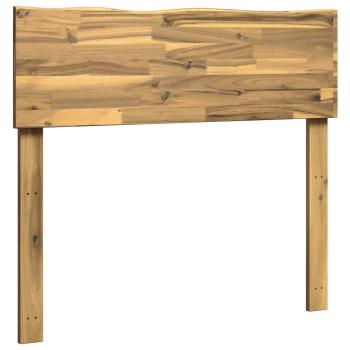 Kopfteil mit Live Edge ROSTOCK Weiß 75 cm Massivholz Akazie