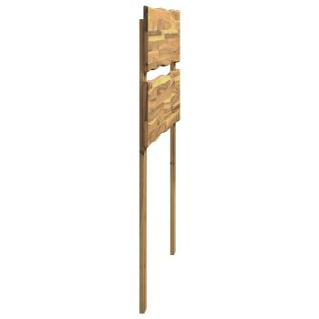 Kopfteil mit Live Edge ROSTOCK Weiß 100 cm Massivholz Akazie