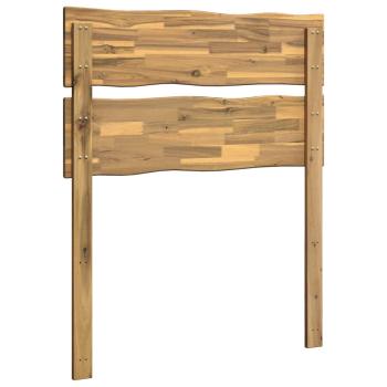 Kopfteil mit Live Edge ROSTOCK Weiß 80 cm Massivholz Akazie