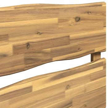 Kopfteil mit Live Edge ROSTOCK Weiß 80 cm Massivholz Akazie