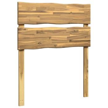 Kopfteil mit Live Edge ROSTOCK Weiß 75 cm Massivholz Akazie