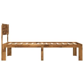 Einzelbettgestell mit Kopfteil ROSTOCK Natur 100 x 200 cm
