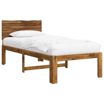 Einzelbettgestell mit Kopfteil ROSTOCK Natur 75 x 190 cm