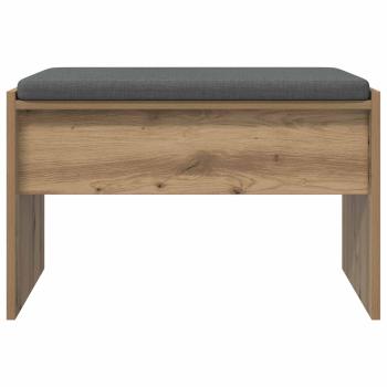 Schuhbank mit Kissen Artisan-Eiche 63 x 38 x 40 cm