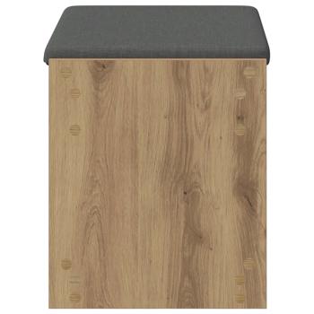 Schuhbank mit Kissen Artisan-Eiche 63 x 38 x 45 cm