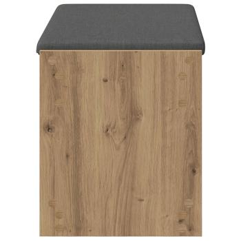 Schuhbank mit Kissen Artisan-Eiche 83 x 38 x 45 cm