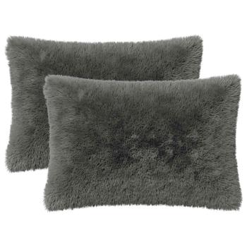 Kissen mit Kissen HEERLEN 2 Stk. Hellgrün PV Fleece