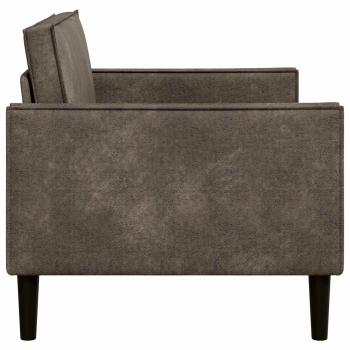 XL-Sessel Dunkelgrau Kunstwildleder