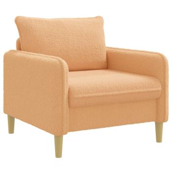 ARDEBO.de - XL-Sessel Beige Bouclé