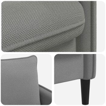 XL-Sessel Dunkelgrau Samt