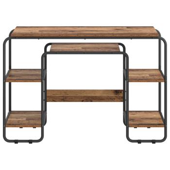 Schreibtisch mit Stauraum Altholz 113,5 x 52 x 75,5 cm