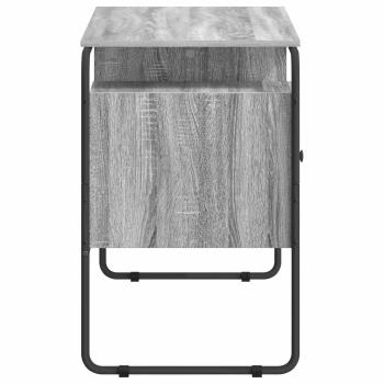 Schreibtisch mit Stauraum Sonoma-Grau 120 x 50,5 x 75,5 cm