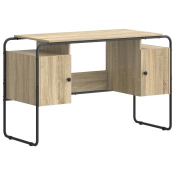 Schreibtisch mit Stauraum Sonoma-Eiche 120 x 50,5 x 75,5 cm