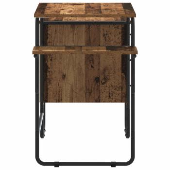 Schreibtisch mit Stauraum Altholz 120 x 50 x 75 cm