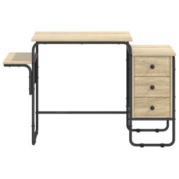 Schreibtisch mit Stauraum Sonoma-Eiche 120 x 50 x 75 cm
