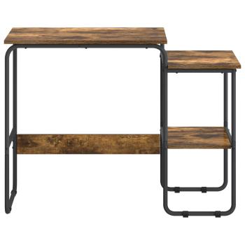 Schreibtisch mit Stauraum Räuchereiche 100 x 50 x 75 cm