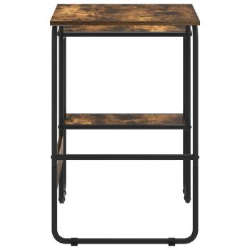 Schreibtisch mit Stauraum Räuchereiche 100 x 50 x 75 cm