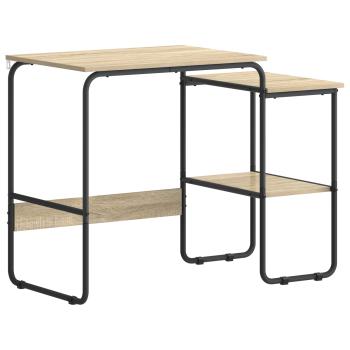 Schreibtisch mit Stauraum Sonoma-Eiche 100 x 50 x 75 cm