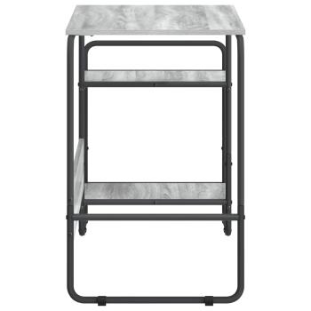 Schreibtisch mit Stauraum Sonoma-Grau 131,5 x 50 x 75,5 cm
