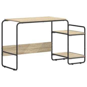 Schreibtisch mit Stauraum Sonoma-Eiche 131,5 x 50 x 75,5 cm