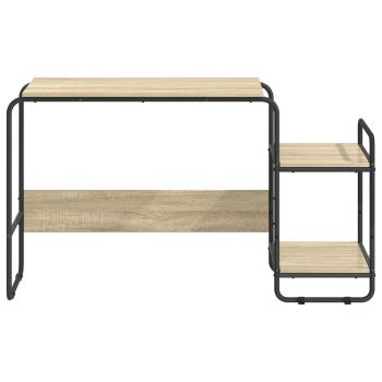 Schreibtisch mit Stauraum Sonoma-Eiche 131,5 x 50 x 75,5 cm