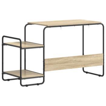 Schreibtisch mit Stauraum Sonoma-Eiche 131,5 x 50 x 75,5 cm