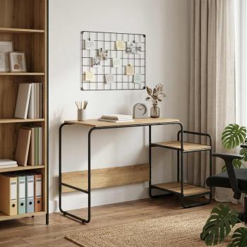 ARDEBO.de - Schreibtisch mit Stauraum Artisan-Eiche 131,5 x 50 x 75,5 cm