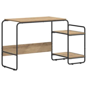 Schreibtisch mit Stauraum Artisan-Eiche 131,5 x 50 x 75,5 cm