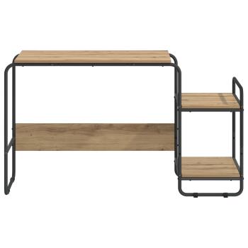 Schreibtisch mit Stauraum Artisan-Eiche 131,5 x 50 x 75,5 cm