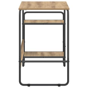 Schreibtisch mit Stauraum Artisan-Eiche 131,5 x 50 x 75,5 cm