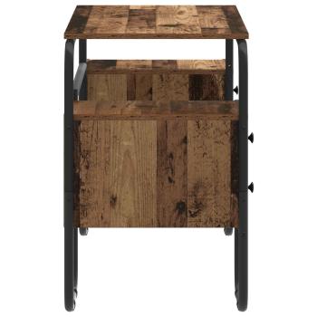 Schreibtisch mit Stauraum Altholz 145 x 50 x 75 cm