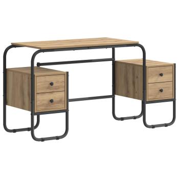 Schreibtisch mit Stauraum Artisan-Eiche 145 x 50 x 75 cm