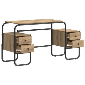 Schreibtisch mit Stauraum Artisan-Eiche 145 x 50 x 75 cm