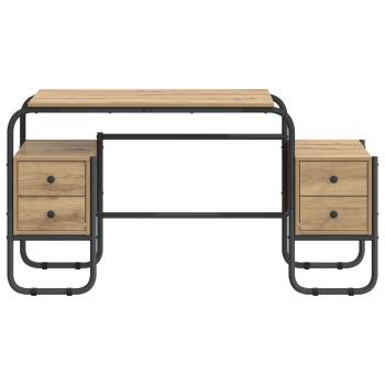 Schreibtisch mit Stauraum Artisan-Eiche 145 x 50 x 75 cm