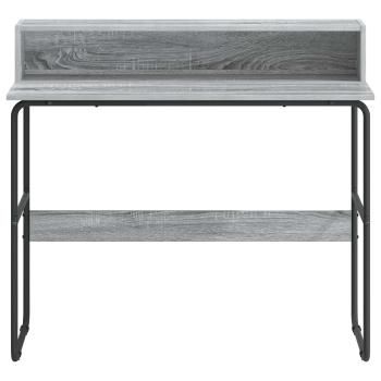 Schreibtisch mit Stauraum Sonoma-Grau 100 x 50 x 91 cm