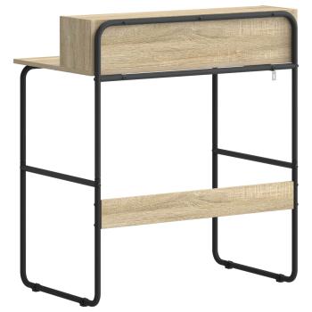 Schreibtisch mit Stauraum Sonoma-Eiche 80 x 50 x 91 cm