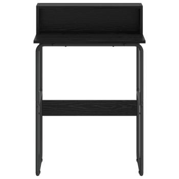 Schreibtisch mit Stauraum Schwarz Eichen-Optik 60 x 50 x 91 cm