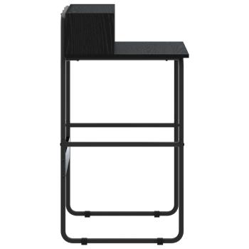 Schreibtisch mit Stauraum Schwarz Eichen-Optik 60 x 50 x 91 cm