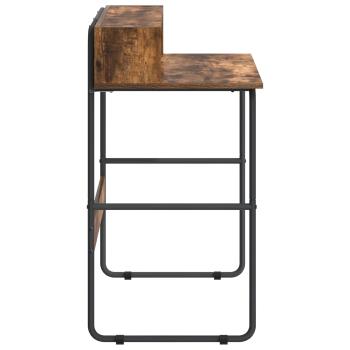 Schreibtisch mit Stauraum Räuchereiche 100 x 50 x 91 cm