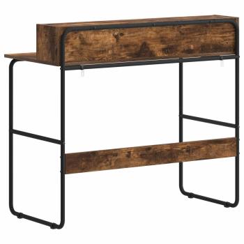 Schreibtisch mit Stauraum Räuchereiche 100 x 50 x 91 cm