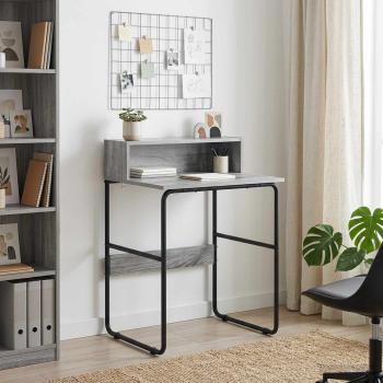 ARDEBO.de - Schreibtisch mit Stauraum Sonoma-Grau 60 x 50 x 91 cm