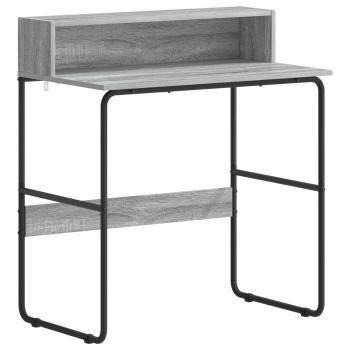 Schreibtisch mit Stauraum Sonoma-Grau 80 x 50 x 91 cm