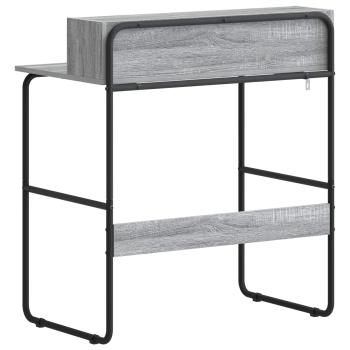 Schreibtisch mit Stauraum Sonoma-Grau 80 x 50 x 91 cm
