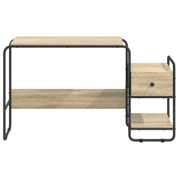 Schreibtisch mit Stauraum Sonoma-Eiche 131,5 x 50 x 75,5 cm