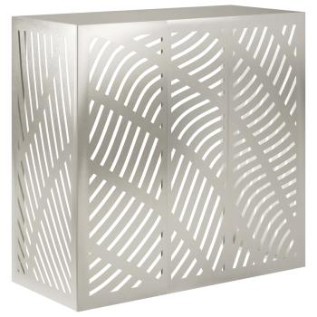 ARDEBO.de - Klimaanlagenabdeckung Silber 110 x 50 x 105 cm Edelstahl