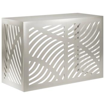 ARDEBO.de - Klimaanlagenabdeckung Silber 90 x 40 x 60 cm Edelstahl