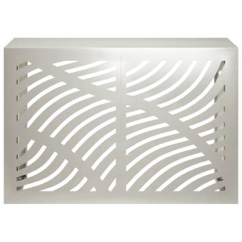 Klimaanlagenabdeckung Silber 90 x 40 x 60 cm Edelstahl