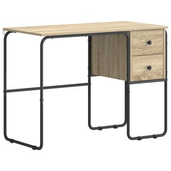 Schreibtisch mit Stauraum Sonoma-Eiche 100 x 50 x 75 cm